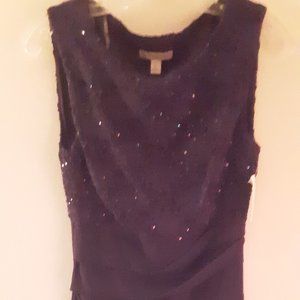Deep Purple Shimmer Cocktail Dress